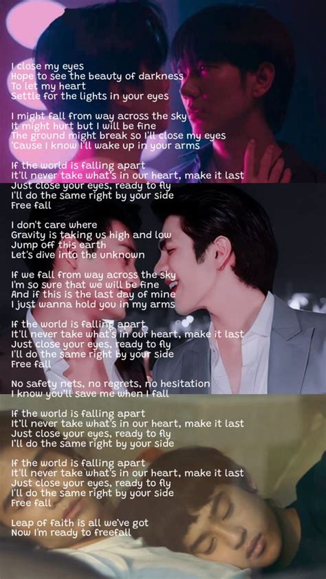 free fall lyrics kinnporsche thai|Free Fall (Theme From KinnPorsche The Series) .
